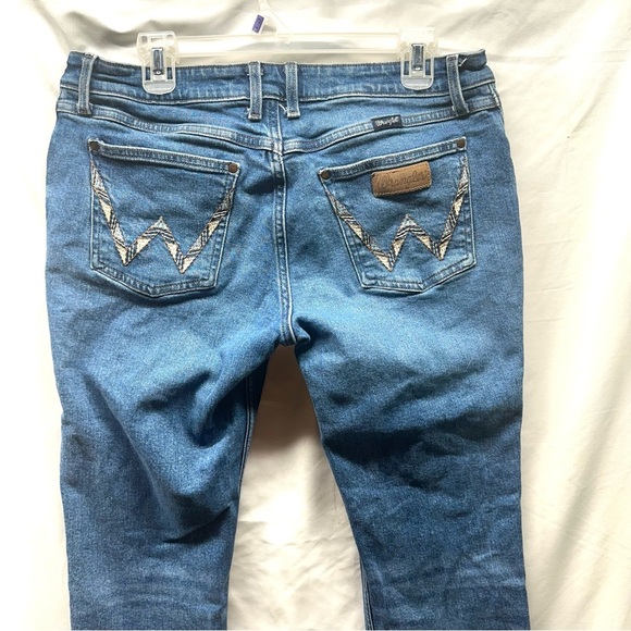 Wrangler Retro Men's 32x32 Low Rise Boot Cut Jeans Blue Denim Pocket Design - Picture 4 of 12